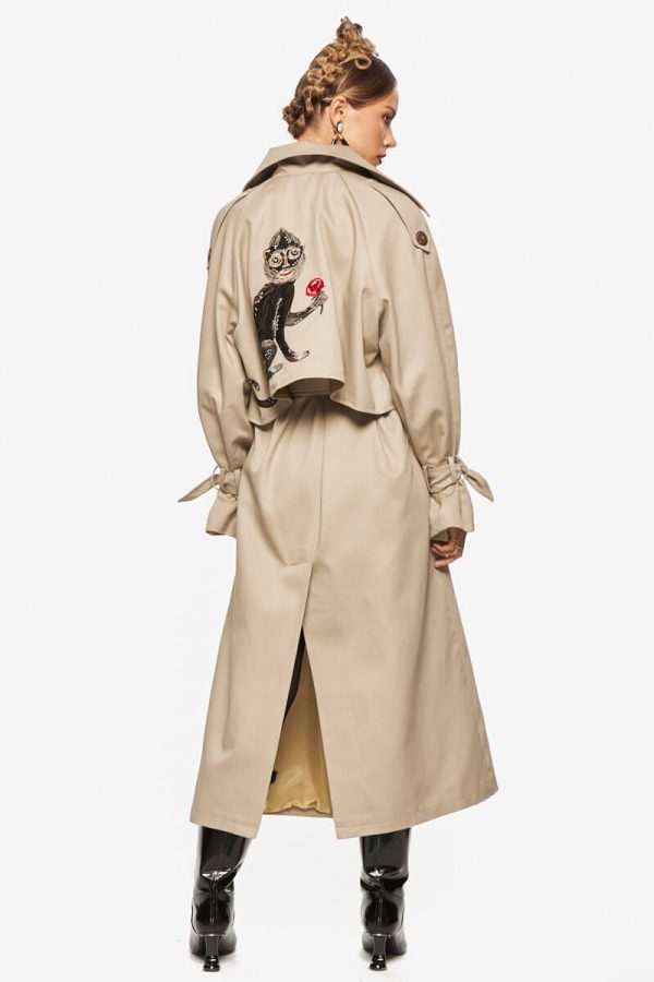 Monkey Beige Trench Coat