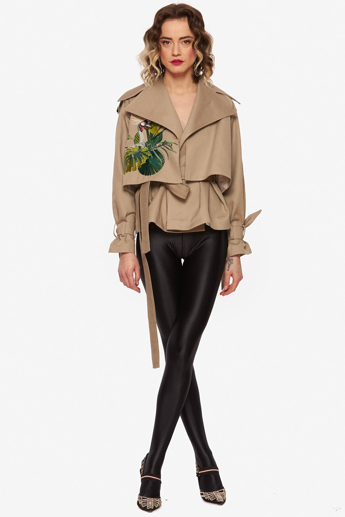 Beige "African Bird" Jacket - Image 10