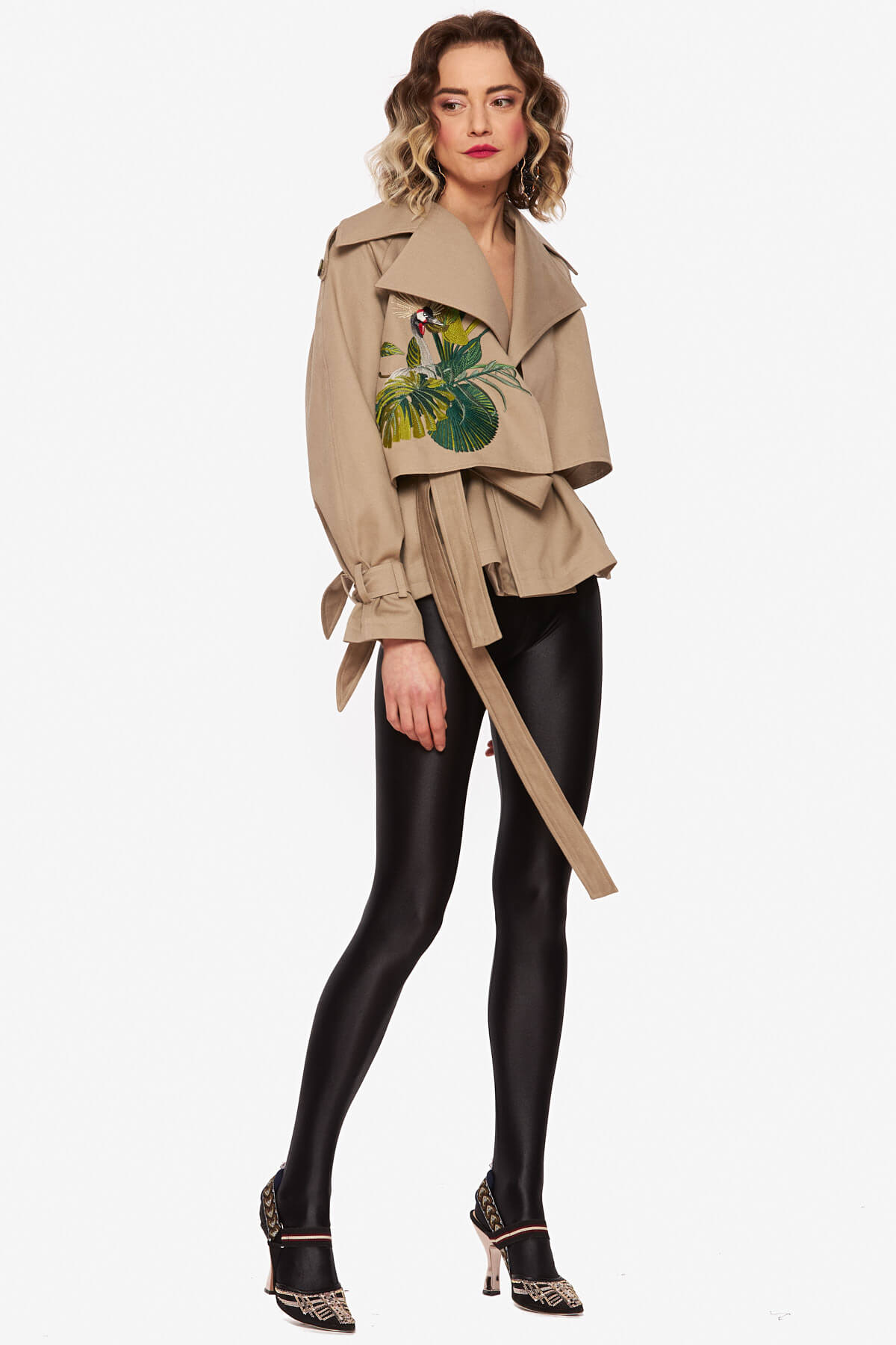 Beige "African Bird" Jacket - Image 3