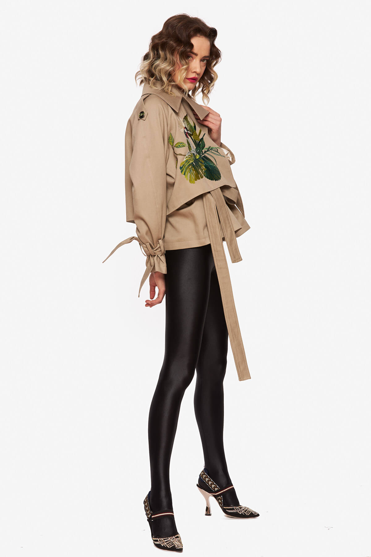 Beige "African Bird" Jacket - Image 6