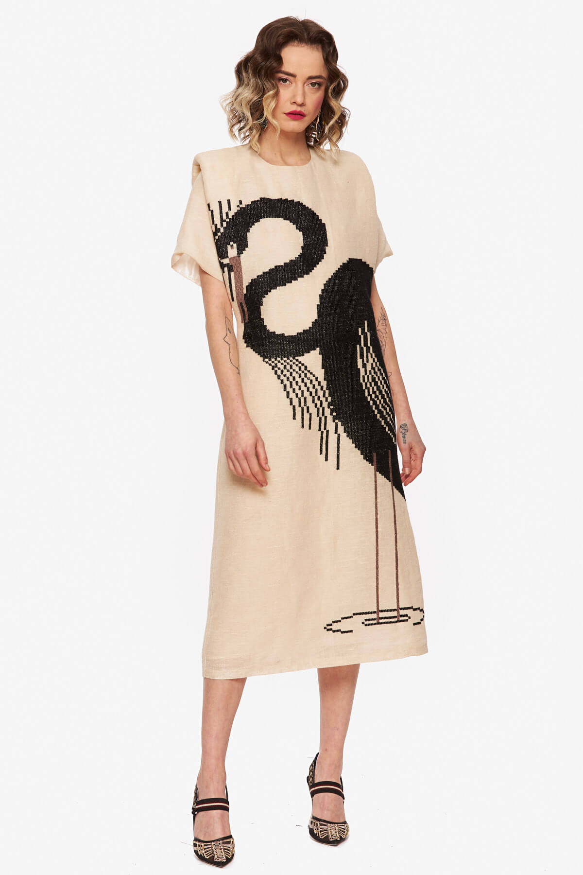 Rochie Bej “Cocor Incoronat” - imagine 3