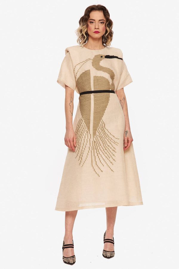 Beige "Egret" Dress