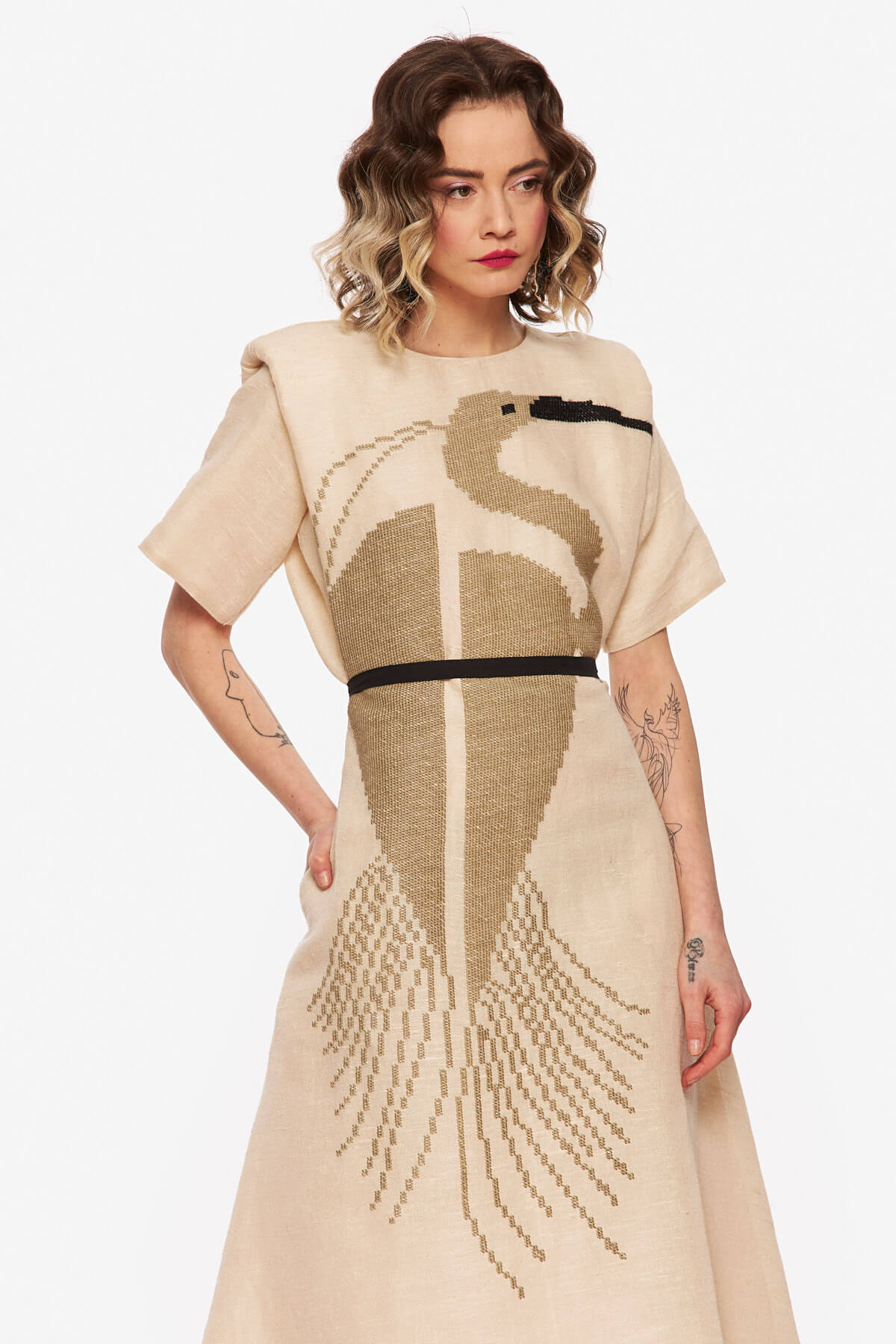 Beige "Egret" Dress - Image 2