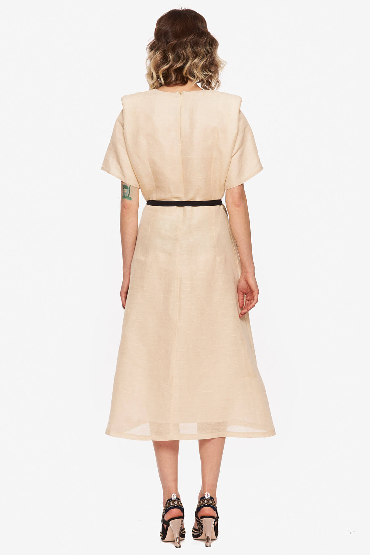 Beige "Egret" Dress - Image 5