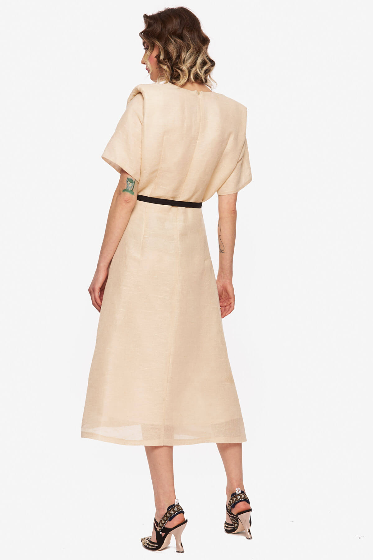 Beige "Egret" Dress - Image 6