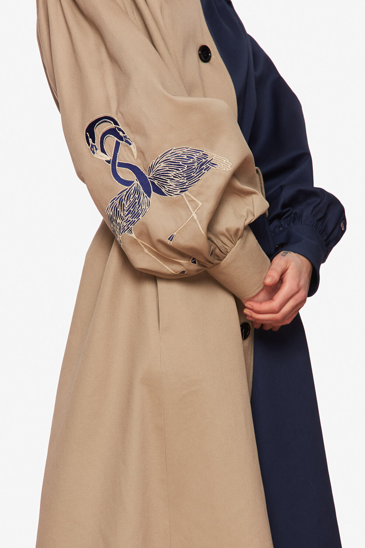 Duotone "Flamingo" Trench Coat - Image 8