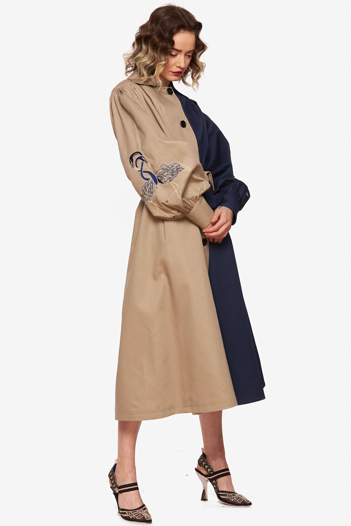 Duotone "Flamingo" Trench Coat - Image 9