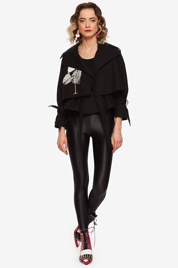 Black "Egret" Jacket