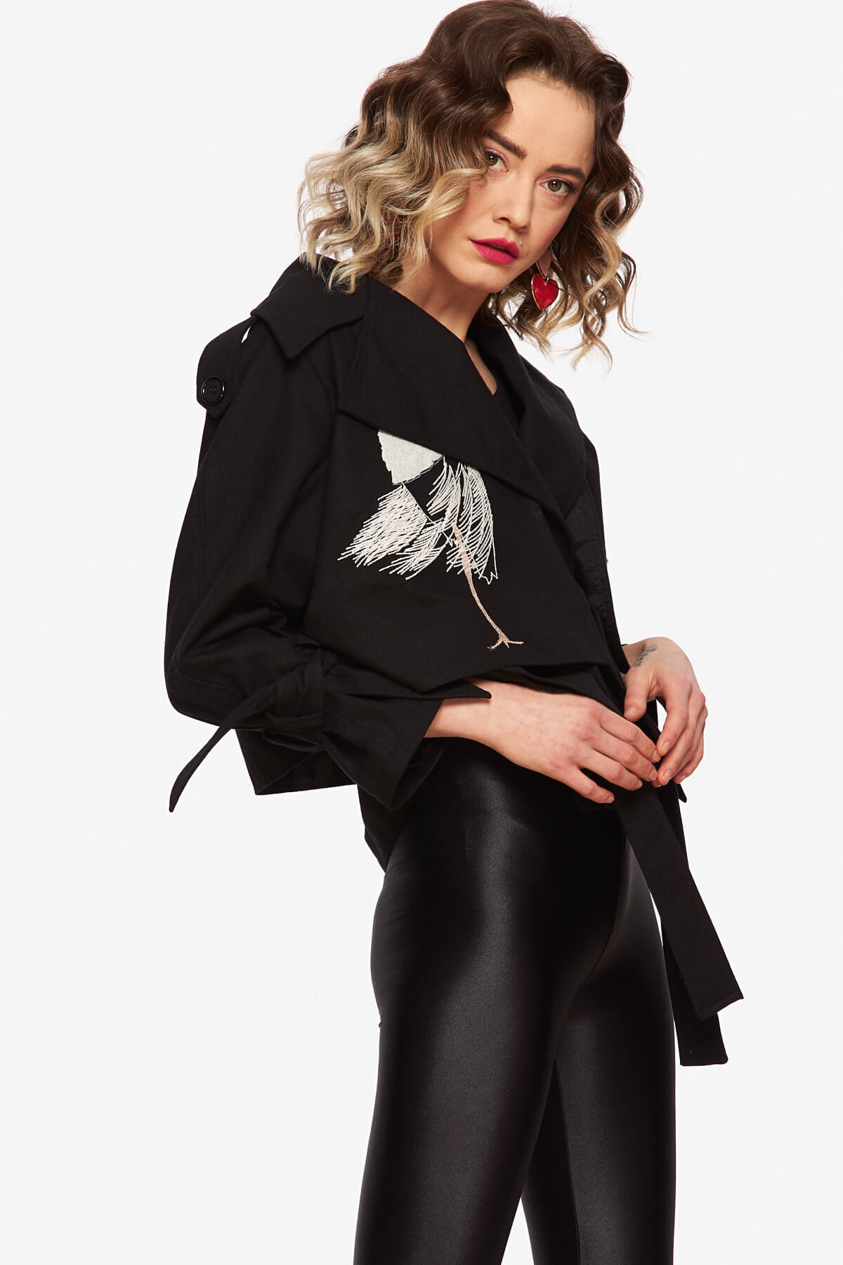 Black "Egret" Jacket - Image 7