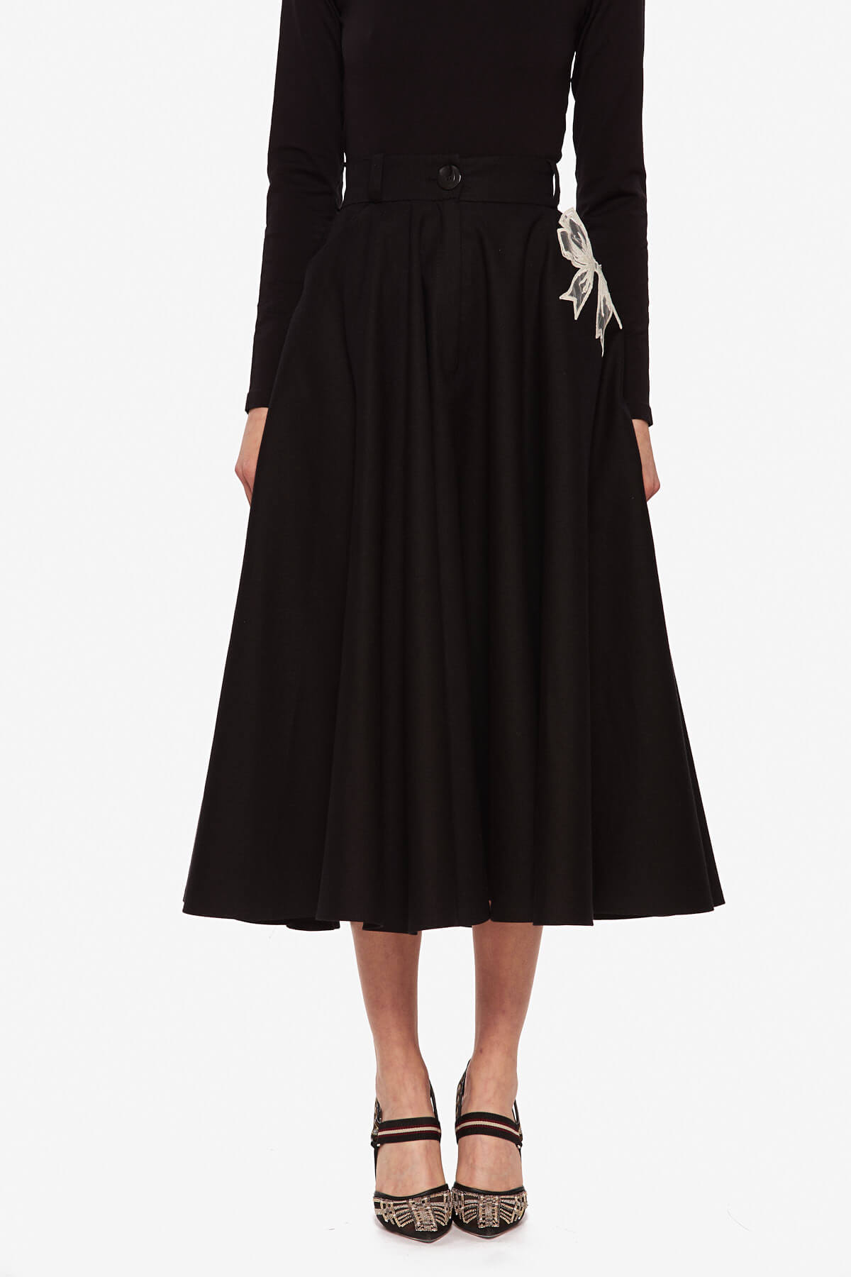 Fusta Neagra Ampla “Funda” - imagine 2