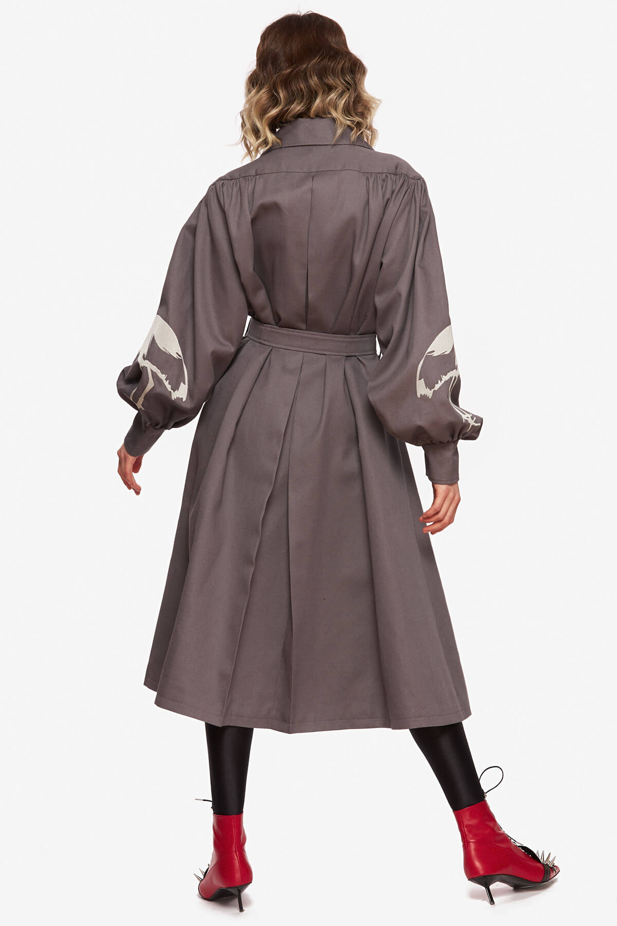 Palton Gri “Cocor Incoronat” - imagine 5