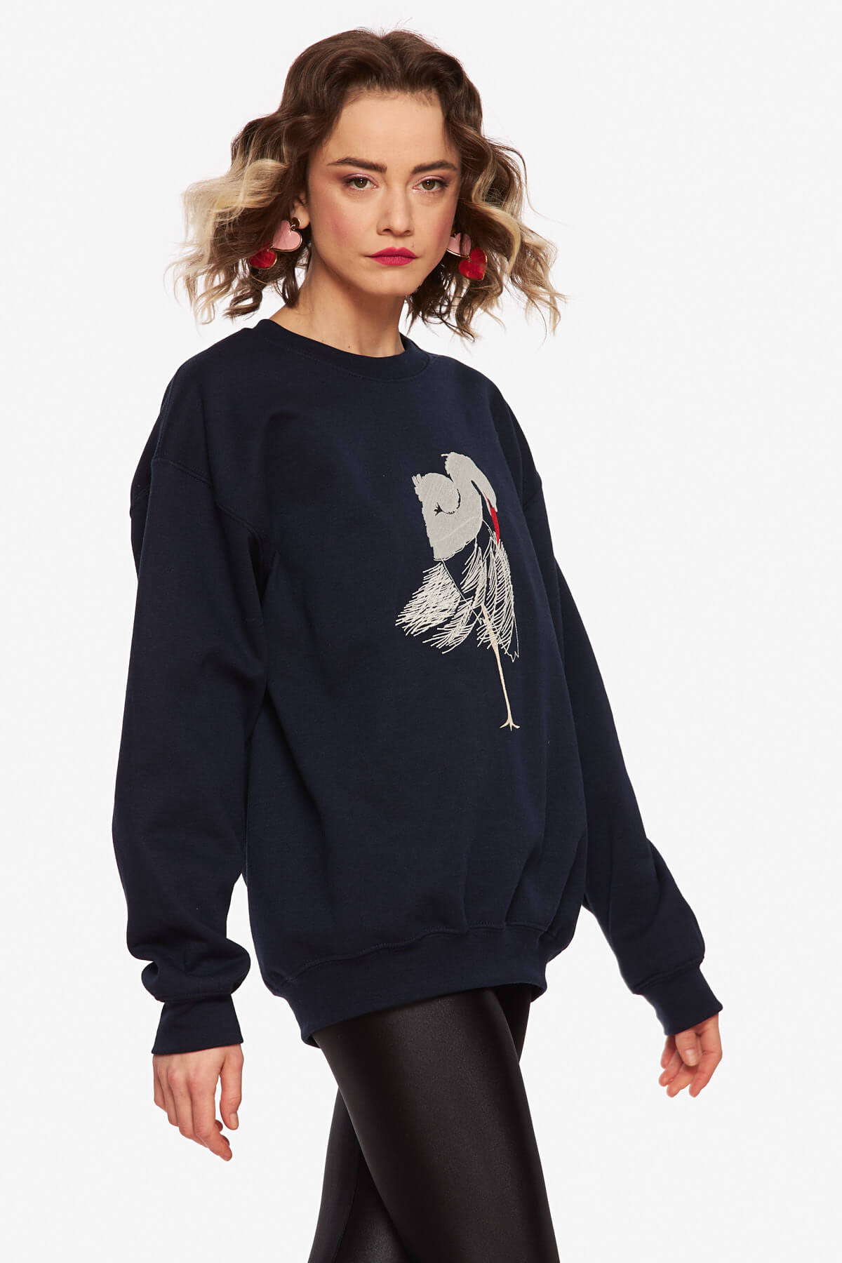 Hanorac Bleumarin “Egreta” - imagine 4