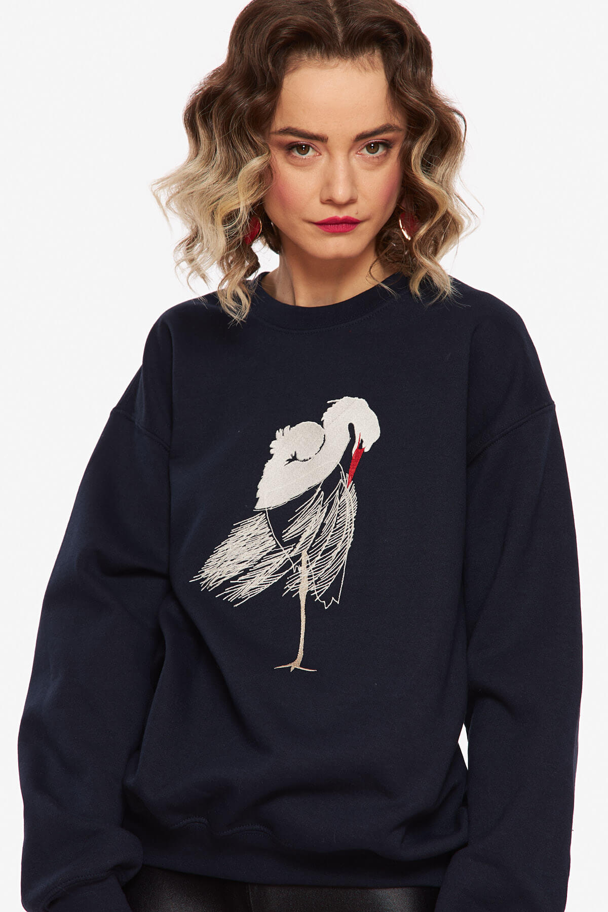 Hanorac Bleumarin “Egreta” - imagine 7