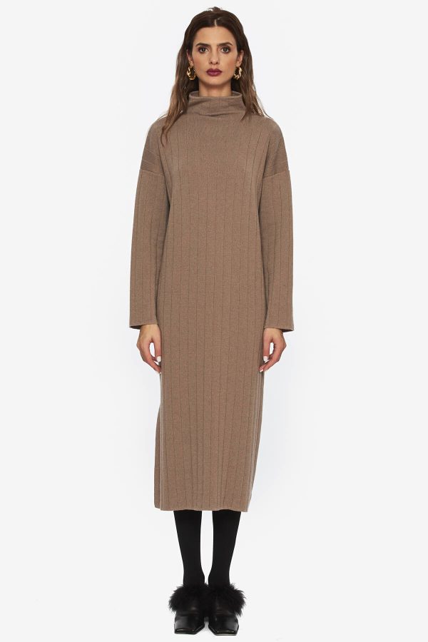 Beige Knitted Dress