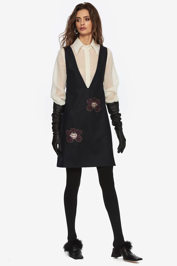 Dark Blue Orchid Dress