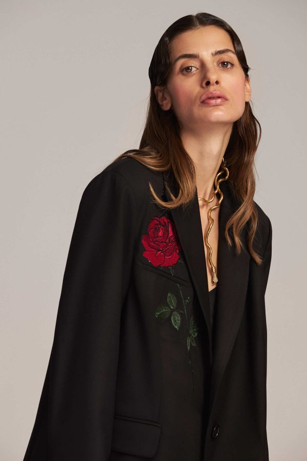 Oversize Rose Blazer