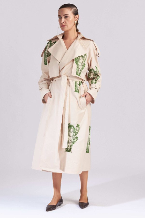Cactus Trench Coat