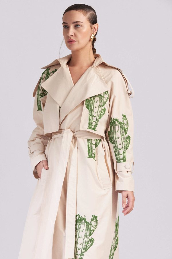 Cactus Trench Coat