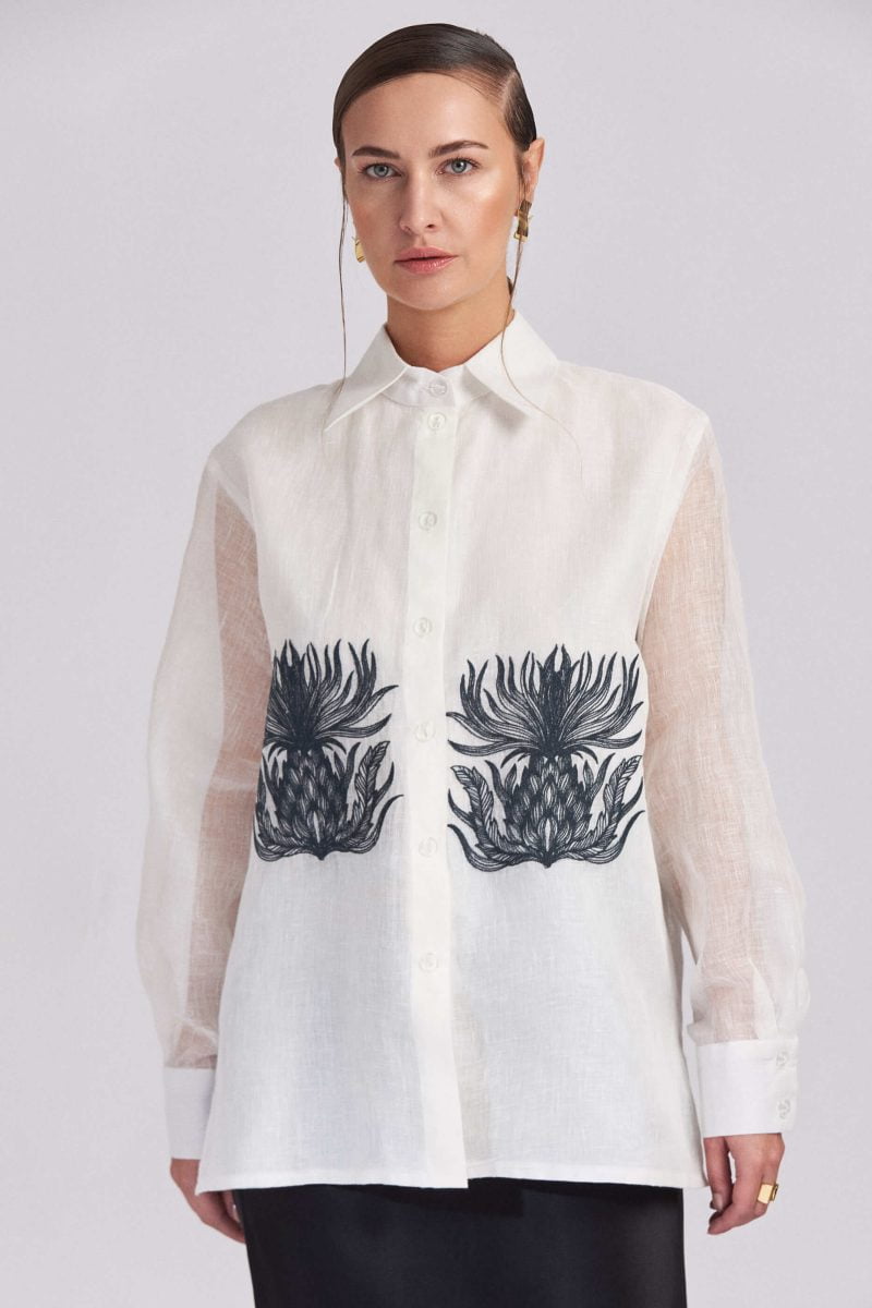 Shirt with Art Deco Elements