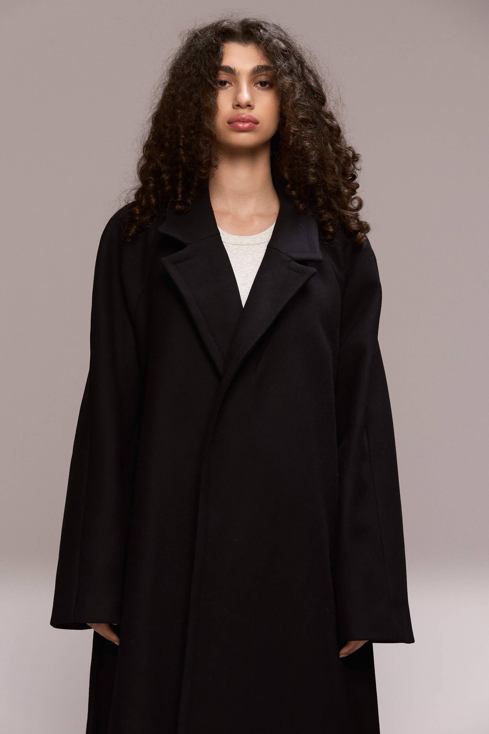 belt to cinch the loose fit.